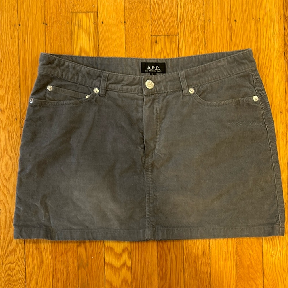 Corduroy Miniskirt